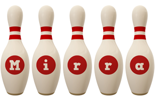 Mirra bowling-pin logo