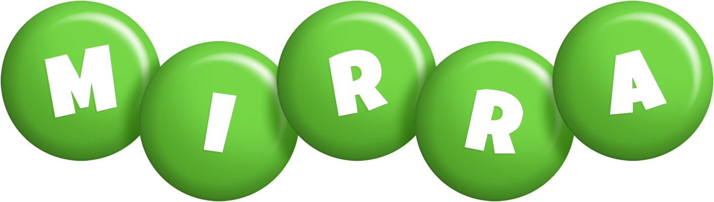Mirra candy-green logo
