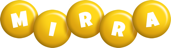 Mirra candy-yellow logo