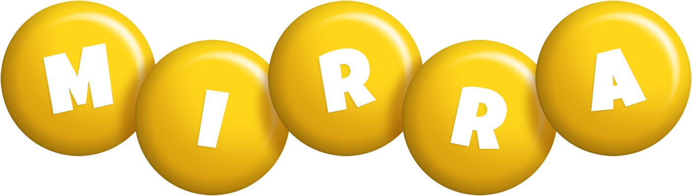Mirra candy-yellow logo