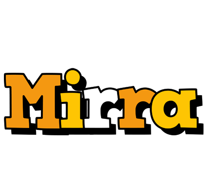 Mirra cartoon logo