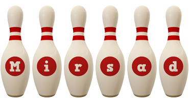 Mirsad bowling-pin logo