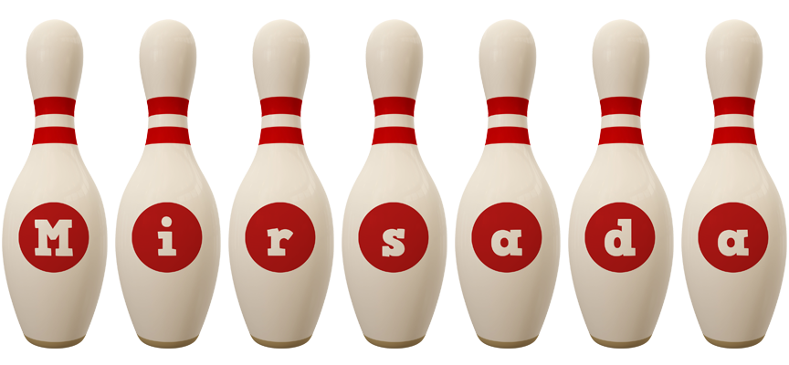Mirsada bowling-pin logo