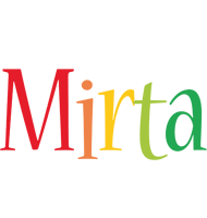 Mirta birthday logo