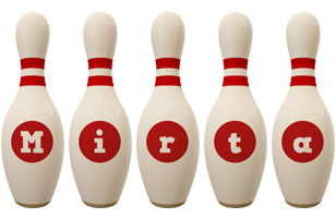 Mirta bowling-pin logo