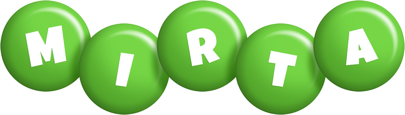 Mirta candy-green logo