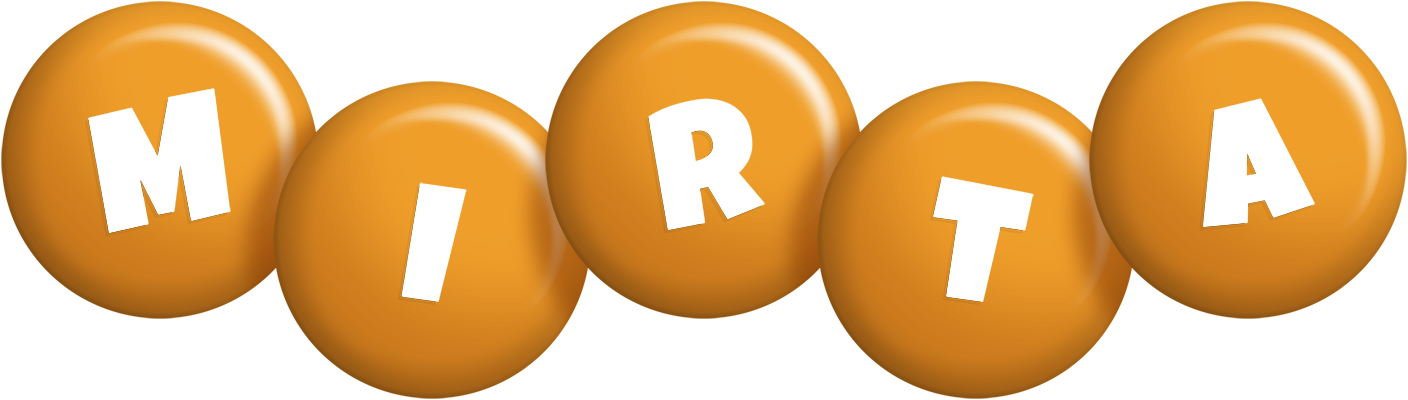 Mirta candy-orange logo