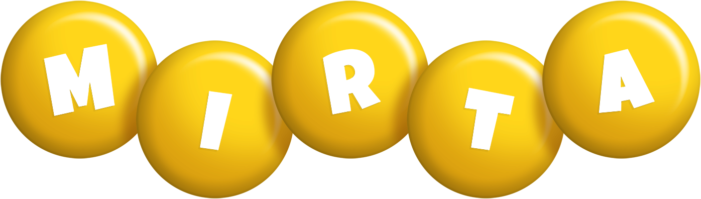Mirta candy-yellow logo