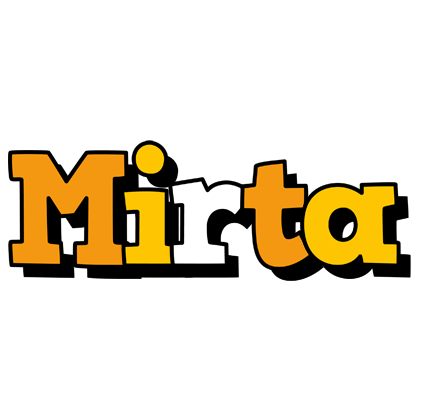 Mirta cartoon logo