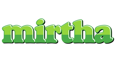 Mirtha apple logo