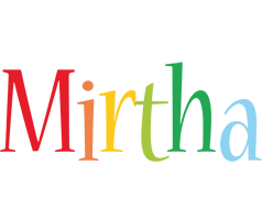 Mirtha birthday logo