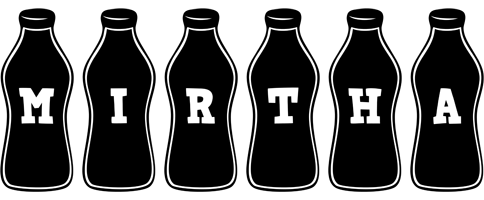 Mirtha bottle logo