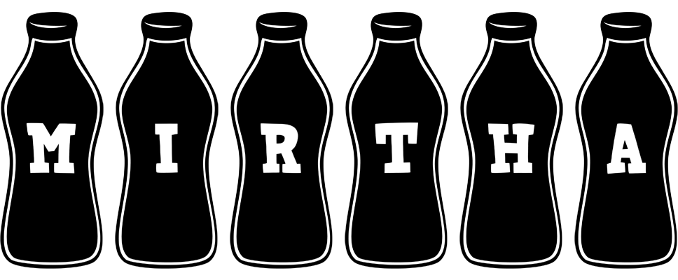 Mirtha bottle logo