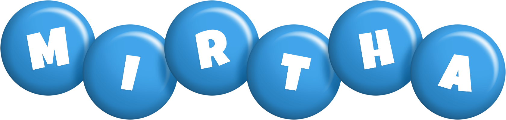 Mirtha candy-blue logo