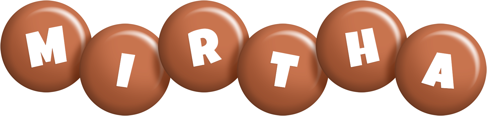 Mirtha candy-brown logo