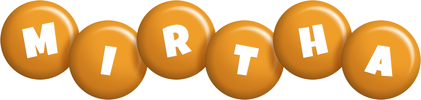 Mirtha candy-orange logo
