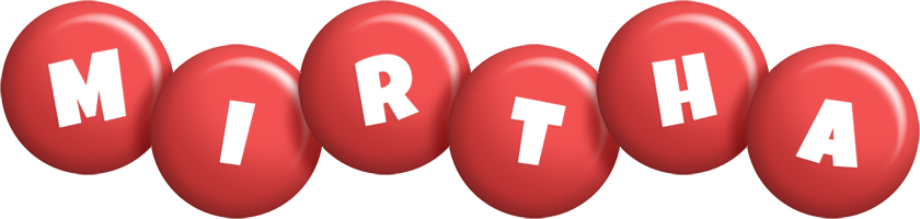 Mirtha candy-red logo