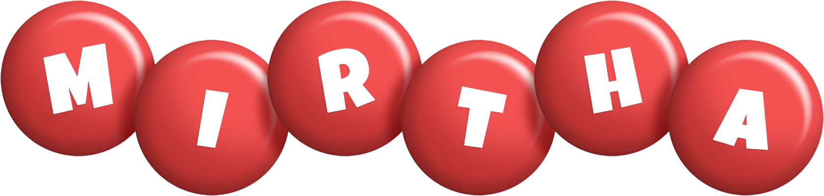 Mirtha candy-red logo