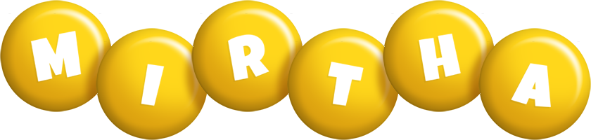 Mirtha candy-yellow logo