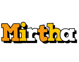 Mirtha cartoon logo