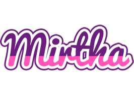 Mirtha cheerful logo