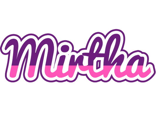 Mirtha cheerful logo