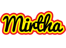 Mirtha flaming logo