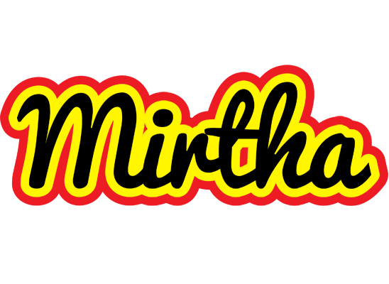 Mirtha flaming logo