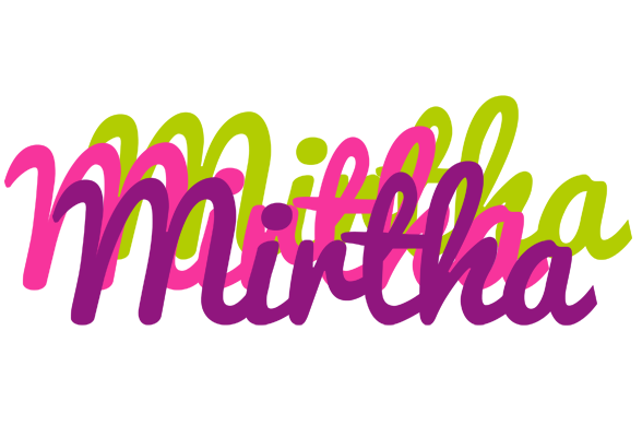 Mirtha flowers logo