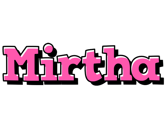 Mirtha girlish logo