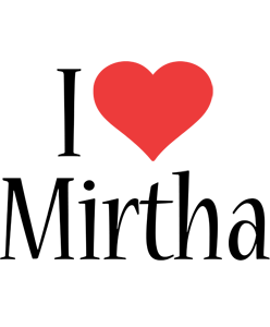 Mirtha i-love logo