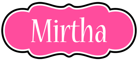 Mirtha invitation logo
