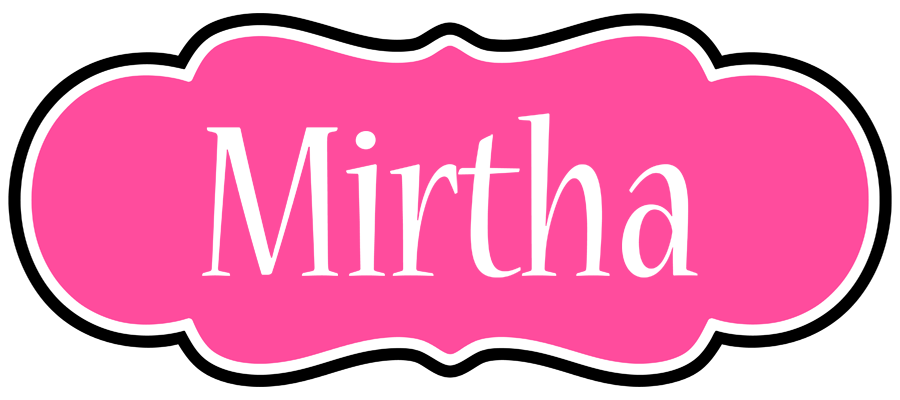 Mirtha invitation logo