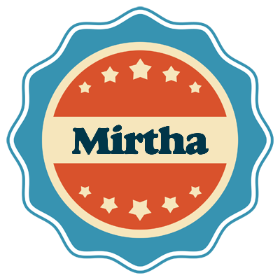 Mirtha labels logo