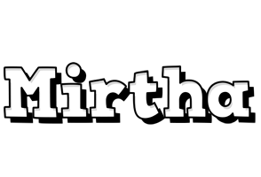 Mirtha snowing logo