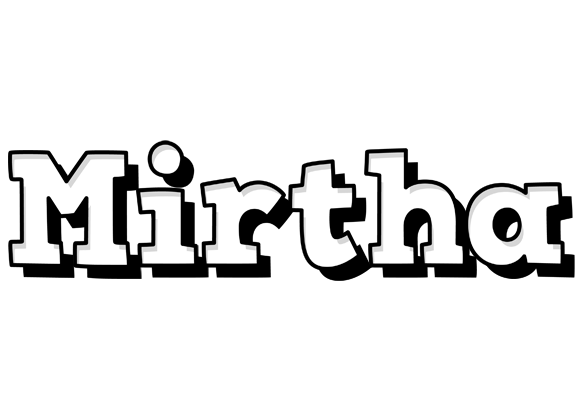 Mirtha snowing logo