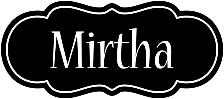 Mirtha welcome logo