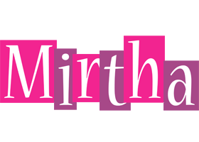 Mirtha whine logo