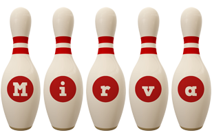 Mirva bowling-pin logo