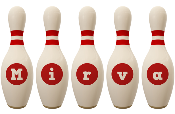 Mirva bowling-pin logo