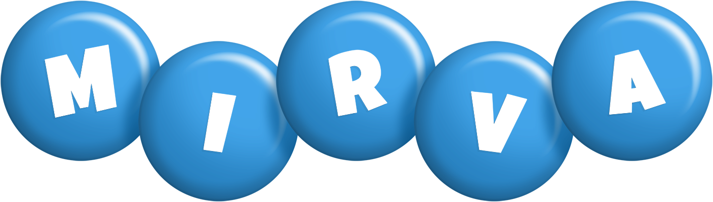 Mirva candy-blue logo