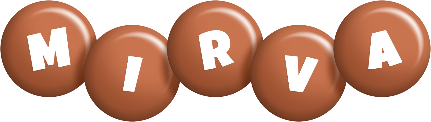 Mirva candy-brown logo