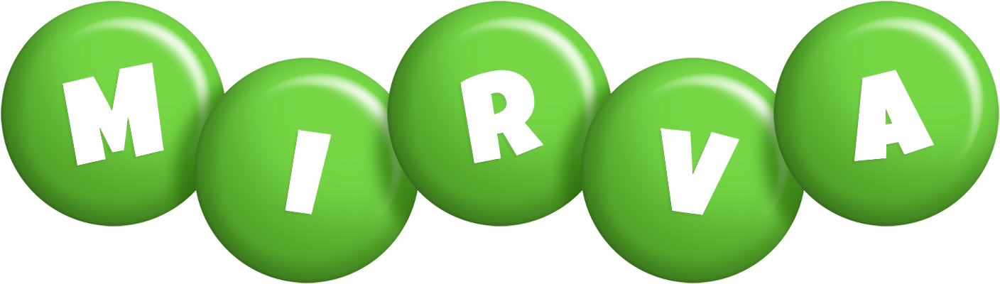 Mirva candy-green logo