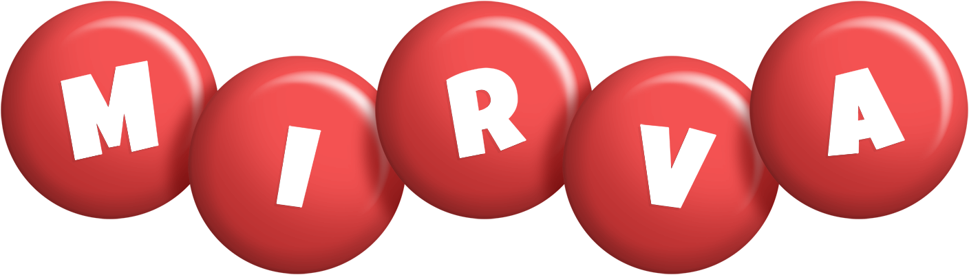 Mirva candy-red logo