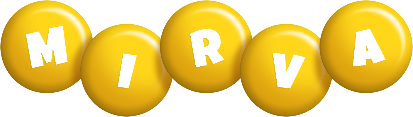 Mirva candy-yellow logo