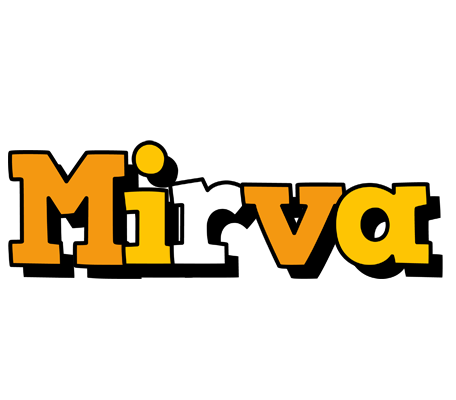 Mirva cartoon logo