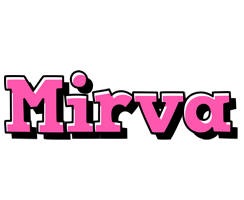 Mirva girlish logo