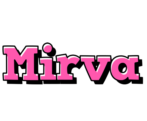 Mirva girlish logo