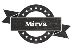 Mirva grunge logo