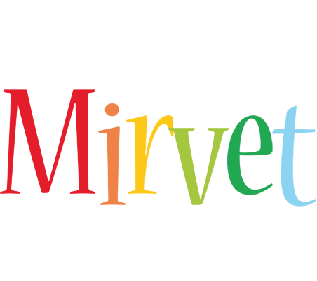 Mirvet birthday logo